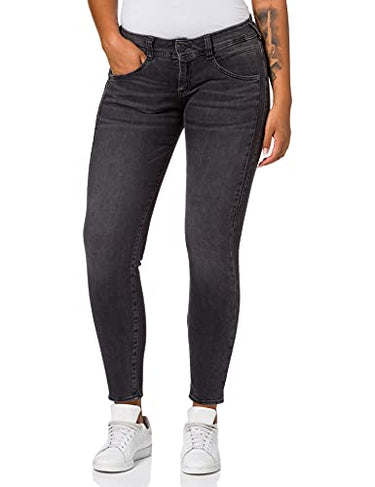 Herrlicher Women's Gila Slim Denim Black Cashmere Touch Jeans, INOX 095, W25/L30 on Sale